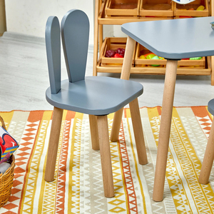 202406 aktivite ahşap çocuk masa ve sandalye seti Montessori masa Montessori sandalye ahşap masa ve sandalyeler çocuklar için - Product Image 6
