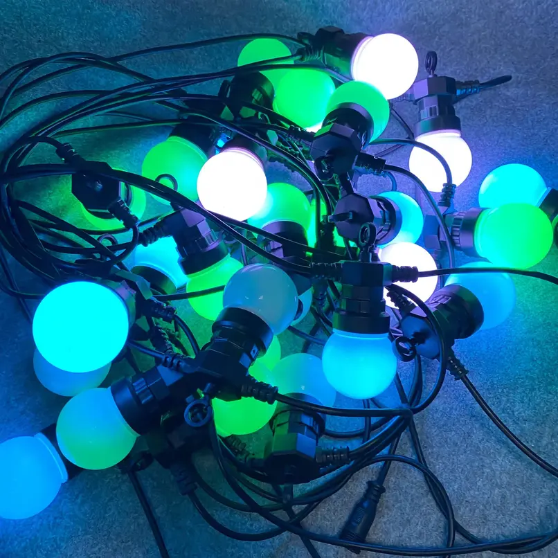 Spi 50 mm Kugel-LED RGB vollfarbig programmierbar Ws2811 Festoon Gürtellicht