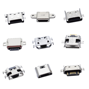 USB连接器微型5针DIP USB连接器母部分b型微型Usb插座，用于手机充电引脚连接器