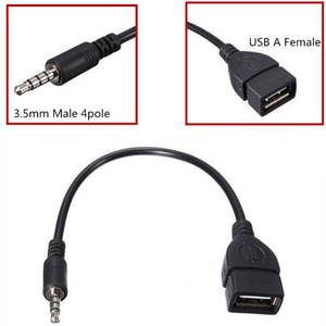 Cắm Chơi 3.5Mm AUX Nam USB Nữ OTG Adapter Âm Thanh Xe Bộ Giải Mã Cáp Cho Ổ Đĩa USB Âm Nhạc 4K Kết Hợp - Product Image 3