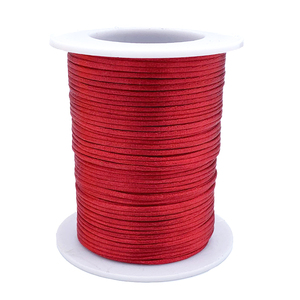 彩色素线DIY包装聚酯缎线中国DIY手工缎线 - Product Image 2
