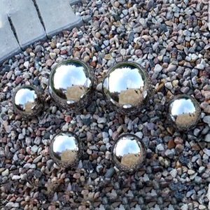 8cm 10cm 15cm khu vườn nhỏ nhìn Quả cầu rỗng gương đánh bóng phản chiếu quả cầu nổi liền mạch - Product Image 4