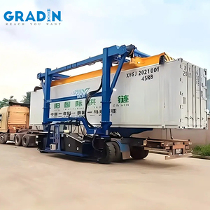 Smart Container Straddle Carrier 60Ton Rated Loading Capacity Four-Wheel Container Gantry Crane Ship Shore Access