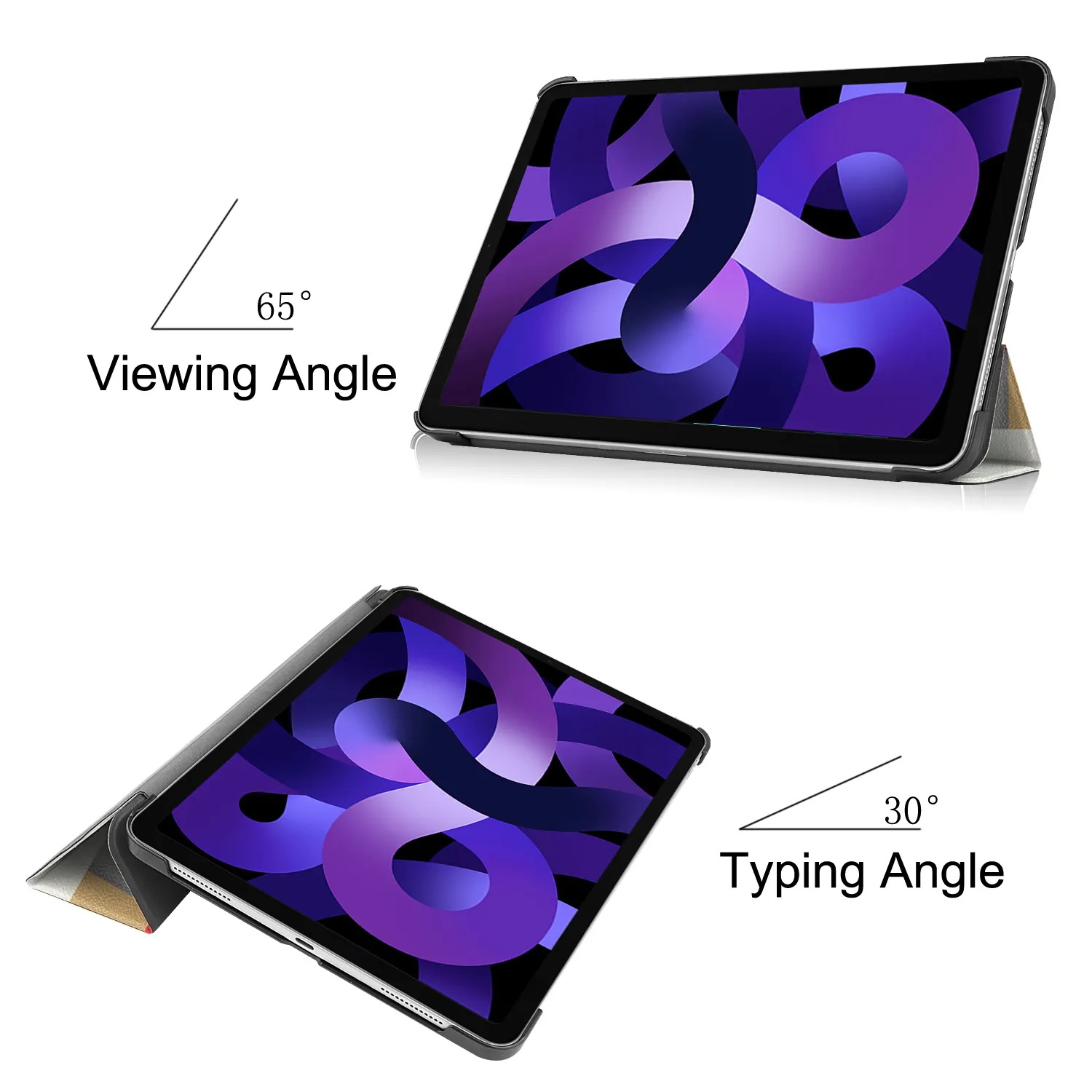 Casing tablet magnetik pintar, penutup tahan guncangan untuk iPad Air 11 2024 inci, casing tablet magnetis pintar motif kustom untuk iPad Air 11 10.9 inci