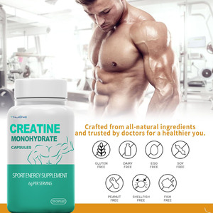 อาหารเสริมก่อนออกกำลังกายผลิตตามสั่งแคปซูล Creatine Monohydrate รองรับการเจริญเติบโตของกล้ามเนื้อ - Product Image 4