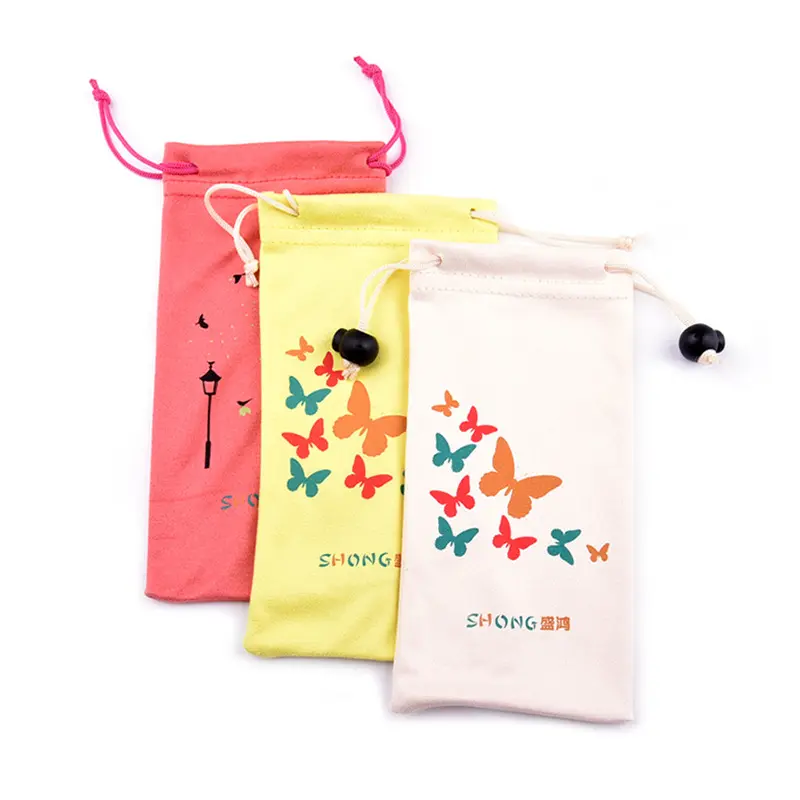 Двухсторонний цветной чехол для солнцезащитных очков с защитным карманом для мобильного телефона