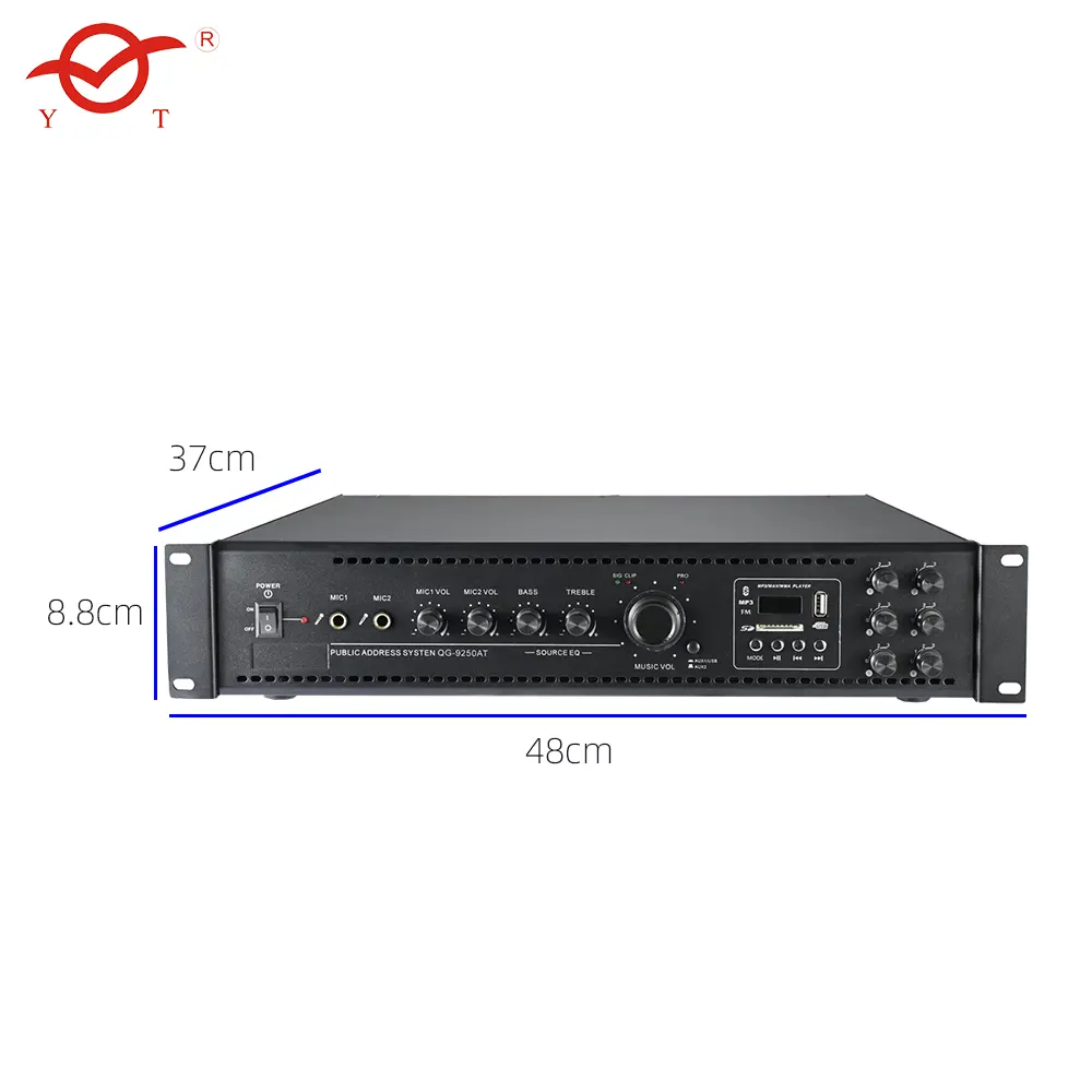 YATAO 6 Channel Power Amplifier Kit Power Supply Sound System Power Amplifier Used Front 350w Pa Amplifier
