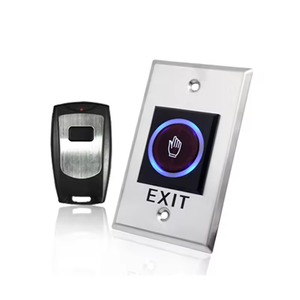 Metal NO Touch <strong>Exit</strong> <strong>Button</strong> Door <strong>Open</strong> <strong>Push</strong> <strong>Button</strong> Switches 12V/24V Embedded Mounting Access Control Wireless Remote <strong>Exit</strong> <strong>Button</strong> - Product Image 1