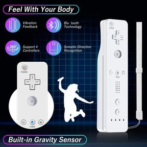 ปืนจอยสติ๊กไร้สายระยะไกลสำหรับ Wii U ประกอบด้วย Motion Plus แถบเปลือกซิลิโคนและตัวควบคุม nunchuck สีแดง - Product Image 6