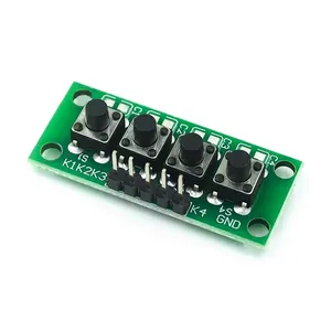Kit fai da te 1x4 4 tasto indipendente tastiera tastiera modulo Mcu per Arduino studente Design progetto di laurea esperimento - Product Image 1