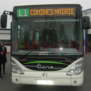 Stazione di autobus programmabile emittente destinazione segno Led messaggio in movimento schermo pubblicitario a colori Desktop Display a Led - Product Image 3