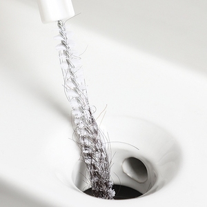 Nhà bếp nhà vệ sinh thùng rác nạo vét cống tóc loại bỏ bồn rửa làm sạch bàn chải hệ thống ống nước Lông bàn chải - Product Image 4