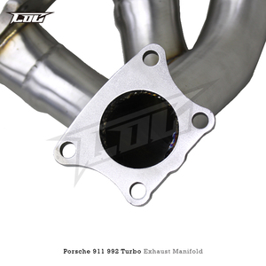 ポルシェ911 992ターボ3.0T/3.8T 2019-2024 SUS304レーススポーツ排気ストレートヘッダー現場設置 - Product Image 5