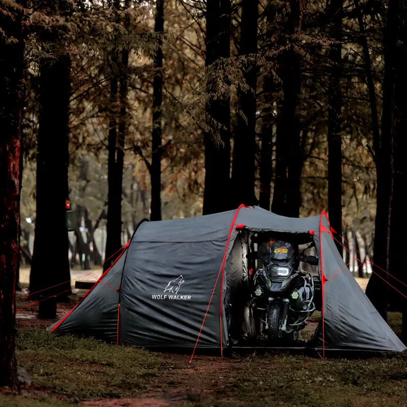 Motocicleta caminhadas barraca de acampamento ao ar livre nuvem 2 tourer Camadas Duplas de armazenamento da motocicleta homem tenda