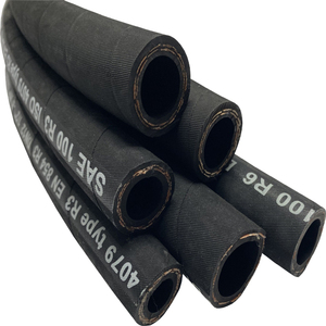 ISOおよびMSHA証明書SAE100R3 2層繊維補強ゴム油圧ホース - Product Image 3