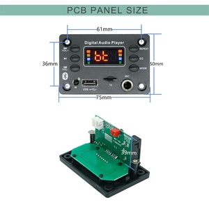 JQ D136BTMP3プレーヤーBluetoothスピーカーオーディオモジュールデコーダーボードUSBキットマイク機能付き - Product Image 2