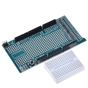 TZT MEGA 2560 R3 Proto Prototype Shield V3.0 scheda di sviluppo espansione + Mini PCB Breadboard 170 punti di fissaggio per arduino fai da te - Product Image 5