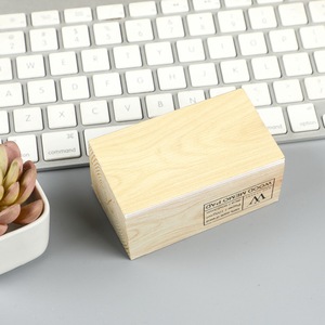 Bloc de notas adhesivas con logotipo personalizado, bloque de notas de papel de impresión completa con paleta de madera, cubo adhesivo de notas adhesivas impresas personalizadas