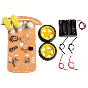 Motor Smart Robot Auto Chassis Kit Geschwindigkeit geber Batterie kasten 2WD für Ardui - Product Image 1