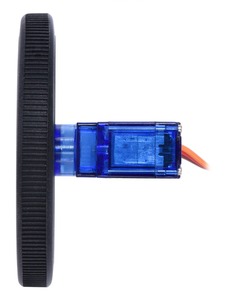 Робот, смарт-колесо автомобиля, пластиковая резина для FS90R RC Servo 9 г, 360 градусов, сервопривод непрерывного вращения - Product Image 5