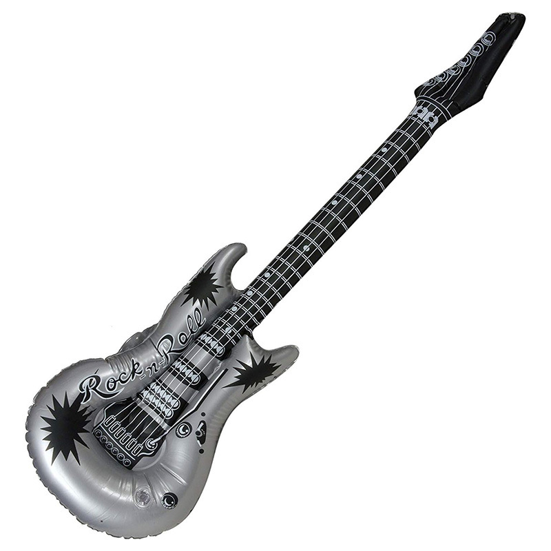 Guitarra 95cm plateada