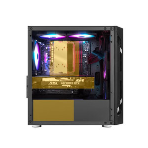 FARA-Caja de plástico ITX y ATX para ordenador, caja de ordenador de escritorio con USB, color negro arcoíris, OEM, personalizada, para juegos, en stock - Product Image 2