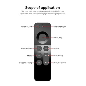 W3 2.4G Voice Air Mouse Remote <strong>Controller</strong> Mini <strong>Keyboard</strong> Fit for <strong>Android</strong> TV Box Windows Linux Gyroscope Learning Remote <strong>Function</strong> - Product Image 3