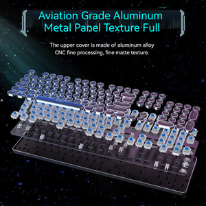 2024 venta al por mayor EWEADN Tk950 104 teclas programable tri-modo recargable USB teclado inalámbrico para juegos mecánicos nuevo - Product Image 5