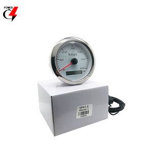 गर्म बिक्री जीपीएस गेज CX8044 NMEA 2000 85mm एनालॉग सफेद चेहरा और एलसीडी डिस्प्ले 60 गाँठ स्पीडोमीटर गेज के साथ जीपीएस सेंसर - Product Image 6