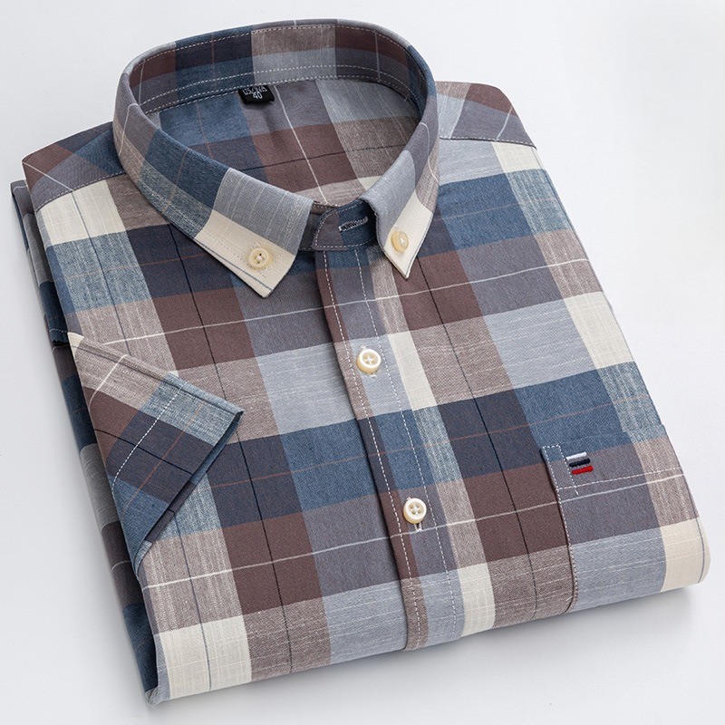 627-Brown checkered
