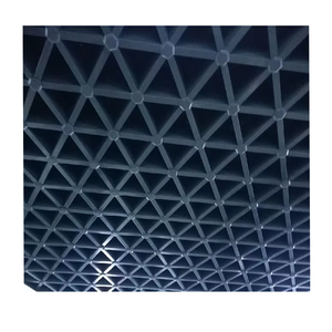 商场超市用现代风格装饰铝开孔吊顶防火格栅吊顶 - Product Image 1