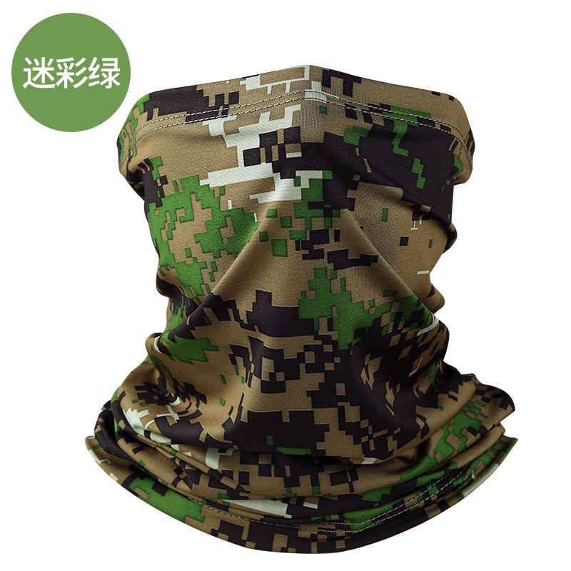 Milk Silk Headscarf - Camouflage Green