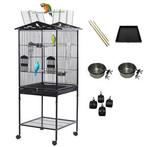 Vente chaude Maison <span class=keywords><strong>Cage</strong></span> À Oiseaux En Métal En Gros Oiseau Ornemental Villa Perroquet <span class=keywords><strong>Cage</strong></span> Fil De Fer <span class=keywords><strong>Cage</strong></span> Pour Animaux De Compagnie - Product Image 1