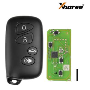 XHORSE XSTO03EN XM38シリーズ車用ユニバーサルスマートキートヨタスマートキースタイル4ボタン車用リモートキー