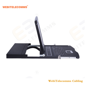 1U 19英寸VGA端口LCD KVM交换机控制台机架安装KVM用于联网