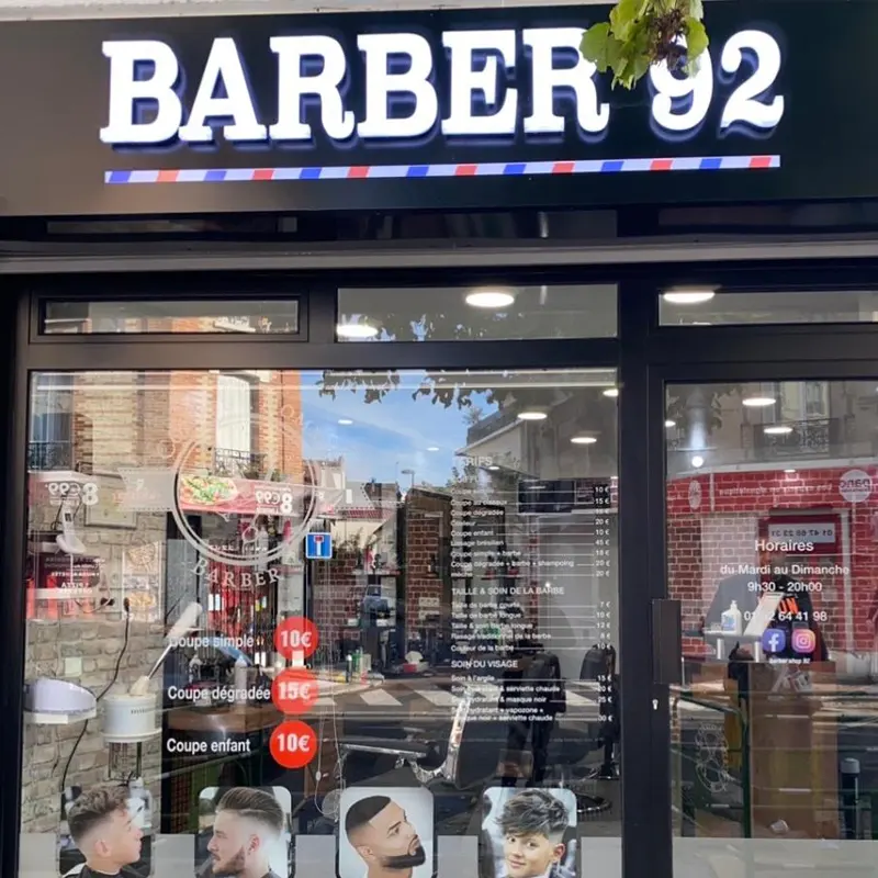 EZD Metal personalizado 3D Señalización eléctrica Iluminado Led Letras de canal Barbería Tienda de humo Señal frontal