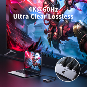 4K para HDMI Interruptor bidireccional de 1x2 Puertos 1 Entrada a 2 salidas HD Video Spliter & Converter 2 en 1 Out Spliter