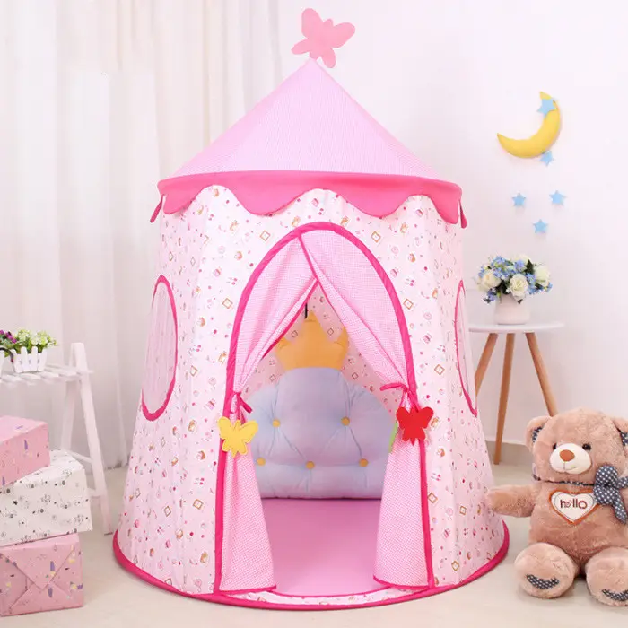 Su misura Per Bambini Tenda Indoor Anti-Zanzara Della Principessa Yurta Tenda Gioco di Casa Castello Grande Spazio Tenda del Gioco Per La Ragazza