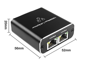 千兆1000Mbps RJ45分离器1X2以太网电缆1进2出网络分离器电脑转换器8P8C扩展器插头扩展 - Product Image 3