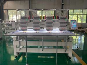 4 Head 12 Needle Embroidery <strong>Machine</strong> Flat Embroidery for Garments Caps New Condition Motor - Product Image 4