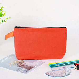 High Quality Canvas Travel Makeup Storage Bags Colorful <strong>New</strong> Cosmetic Pencil <strong>Pouch</strong> with Zipper Closure Custom Logo - Product Image 5