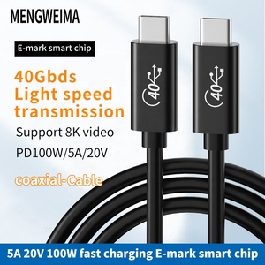 Iletim 8K Video ekran sabit Disk fabrika USB4 Nylon * 2 5A PD100W 40G tip-c Usb kablosu Tablet Apple orijinal naylon örgü - Product Image 2