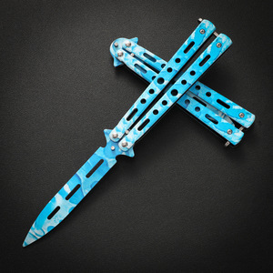 CSGO pisau luar ruangan portabel, mainan baja tahan karat bisa dilipat DIY berkemah - Product Image 4