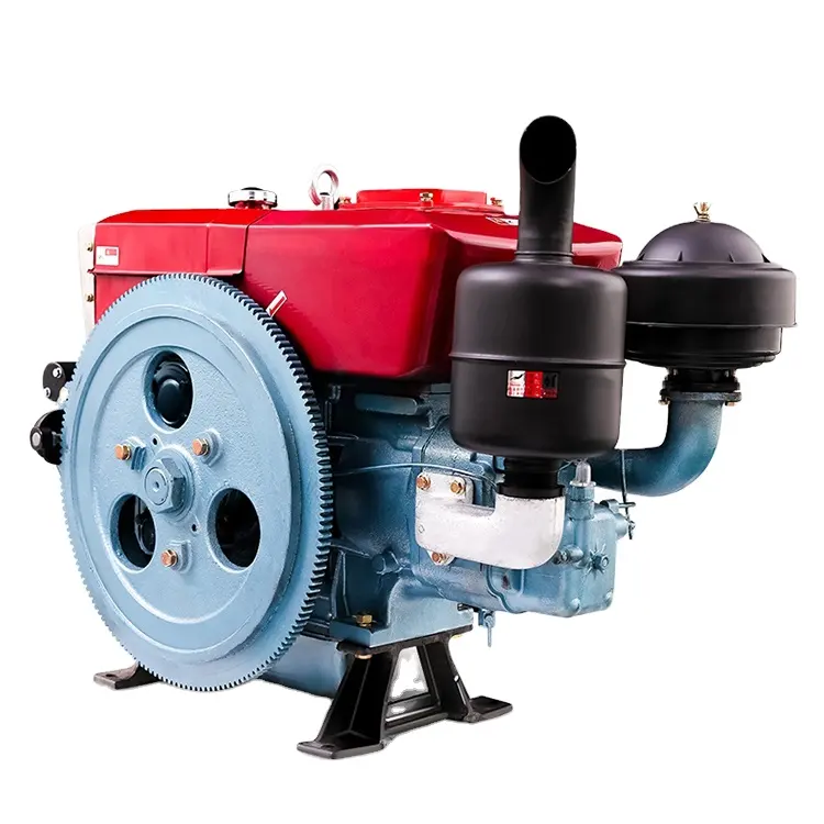 Высококачественный бытовой одноцилиндровый 4-тактный дизельный двигатель с водяным охлаждением, 12PH ZS195