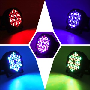 U King 72W 36PCS <strong>LEDs</strong> RGB Aluminum DMX Control Sound Activated Par Cans Lights - Product Image 2