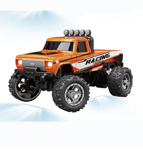 Dwi Dowellin 2.4Ghz Mini Rc Monster Truck, 1/64 scala Monster Truck telecomando auto con luci, lega Rc Semi Truck