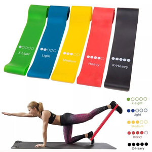 Juego de bandas de ejercicio de bucle de colores personalizables TODO Fit resistencia adelgazante látex elasticidad culturismo rojo azul verde amarillo - Product Image 2