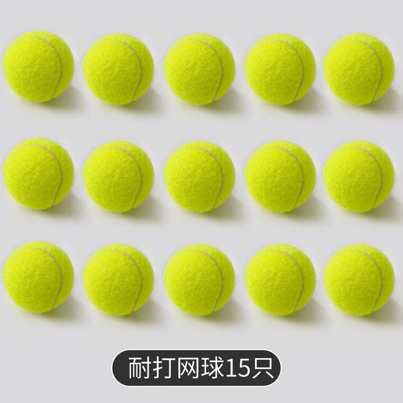 Training tennis balls-15-pack + small storage bag