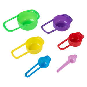 Bộ thìa đo sáng tạo 6 chiếc nhiều màu sắc, dụng cụ nhà bếp, chất liệu nhựa cấp thực phẩm, bộ thìa đo tự làm - Product Image 1