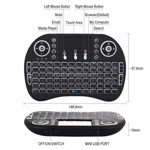 Mini teclado inalámbrico I8 Compatible con Raspberry Pi 2,4G Mini teclado inalámbrico Teclado sin Bluetooth Fácil PPT - Product Image 3